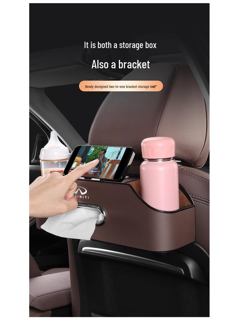 Infiniti Car Seat Back Organizer - Multi-Functional Storage Bag