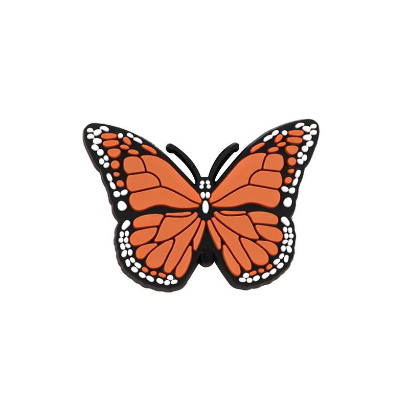 New 1PCS Butterfly Shoe Charms Summer Shoes Decorations Jeans for Girl Boy Designer Women Shoes Accessories for Shoes Charm Pins