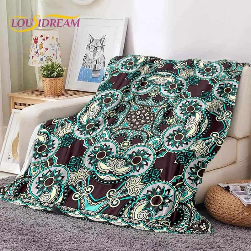 3D Lastest Nordic Turkish Bohemia Celt Soft Flannel Blankets,Throw Blanket Comfortable Blanket for Picnic Beds Sofa Home Bedroom