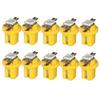 10Pcs T5 B8.5d LED Light Car Dashboard Speed Lights Bulb Cars Interior Lamp Accessories Dashboard Side Switch lamps 12V