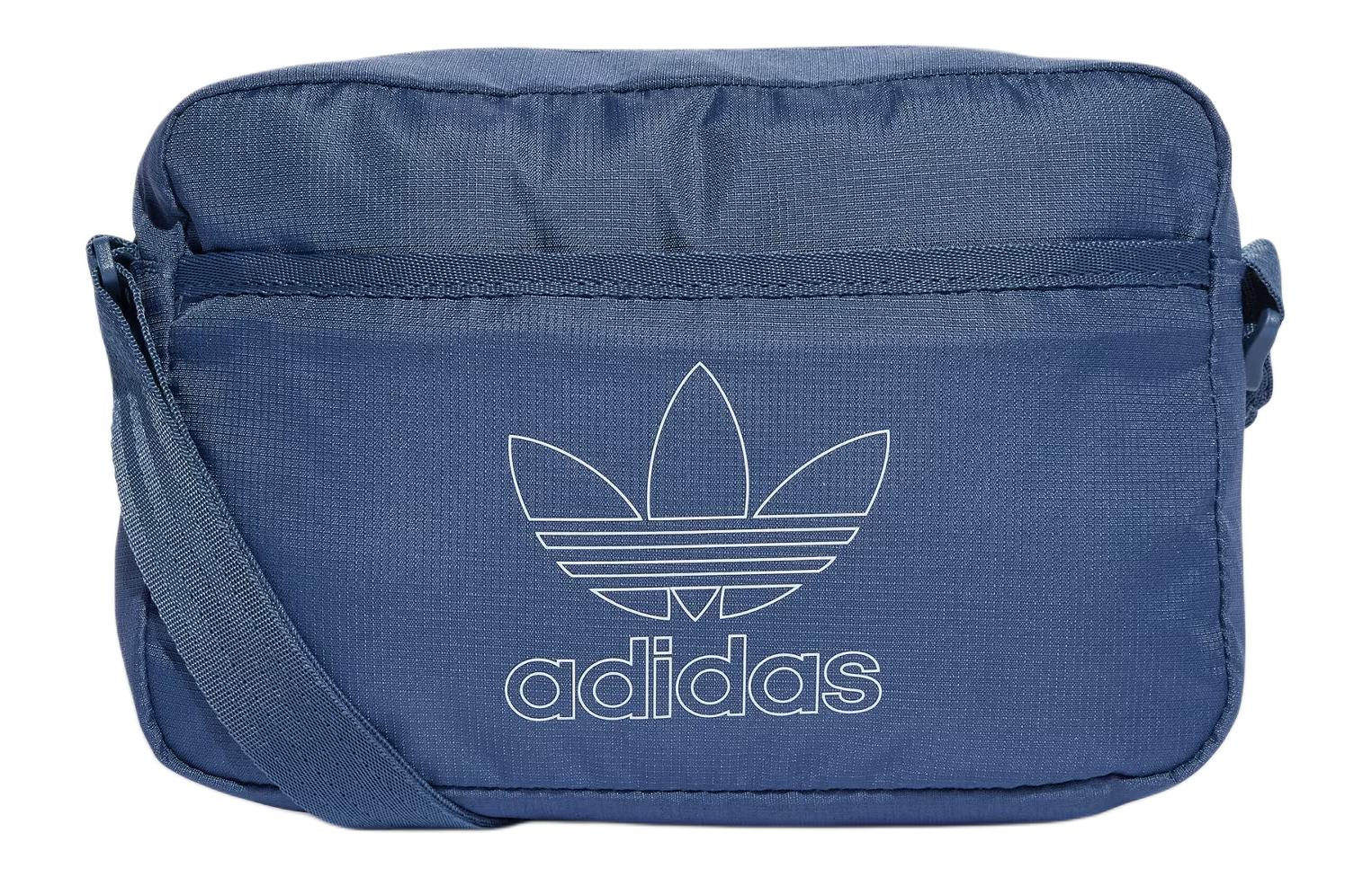 Adidas Originals Recycled Material Shoulder Bag Unisex Ink Blue IS4586 Small