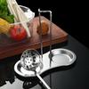 Stainless Steel Hot Pot Ladle & Skimmer Set with Holder