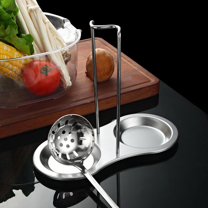 Stainless Steel Hot Pot Ladle & Skimmer Set with Holder