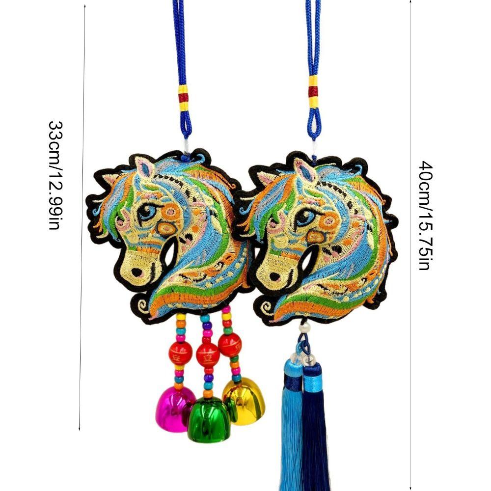 Chinese Chinese New Year Incense Packet with Tassel Zodiac Horse Wind Chimes Decoration Portable Festival Atmosphere