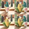 Scallion Corn Vegetable Plush Keychain Stuffed Toy Backpack Decor Gift For Kids