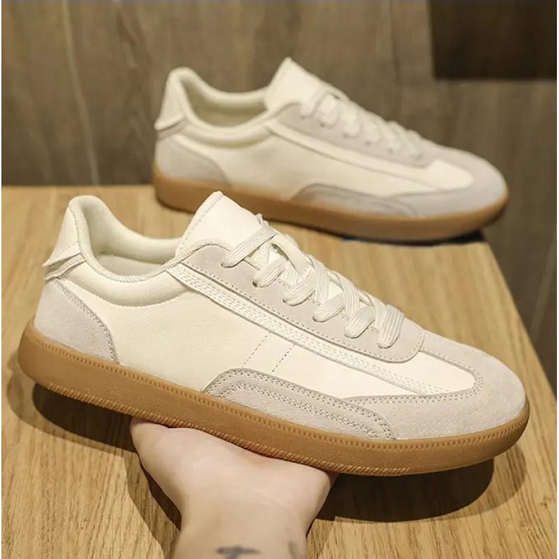 Men's Shoes Trend Versatile Forrest Board Teenagers Genuine Leather Sports Thick Sole Height Increasing Retro Casual Training