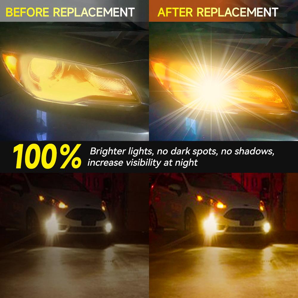 5/10pcs Car Indicator Light Brake Reverse Lamp Parking Light LED Bulbs 1156 BAU15S PY21W 12V Amber Yellow Halogen Lamp DC