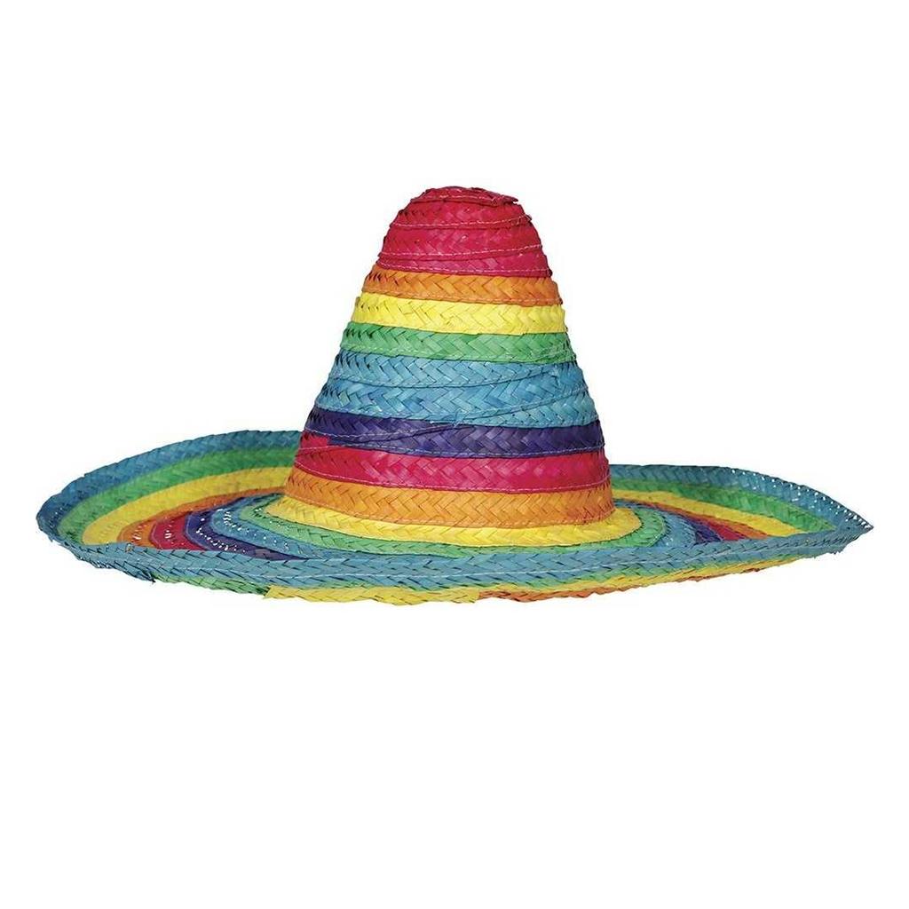 Fiestas Guirca Sombrero de Paja Mexicano Unisex para Adulto