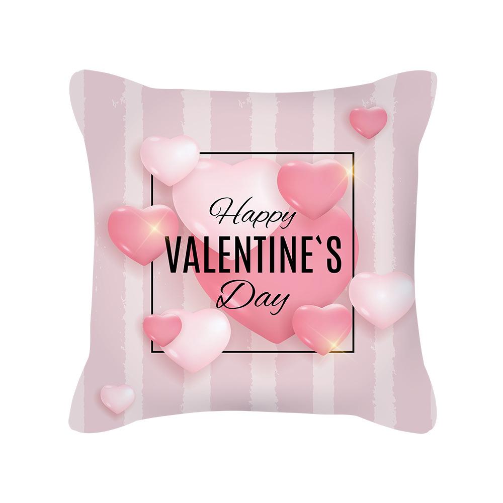 Nordic Pink Valentine's Day Gift Love Peach Skin Pillow New Home Soft Decoration