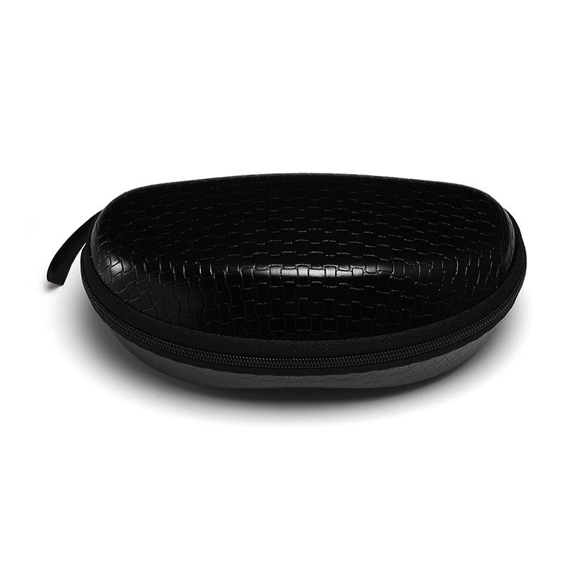 Button leather EVA zipper sunglasses case GM cloth bag magnetic cloud heaven and earth cover glasses case sunglasses