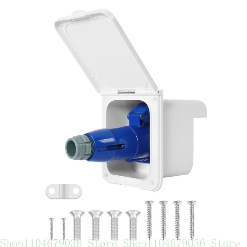 16A External Flush Hook Up Power Outlet Motorhome Trailer Flush Inlet Socket Automotive Accessories