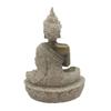 Die Sandstein-Meditations-Buddha-Statue-Skulptur, handgeschnitzte Figur