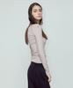 Debiweeo En Slit Long Sleeve Devi-T0138-Mauve Grey