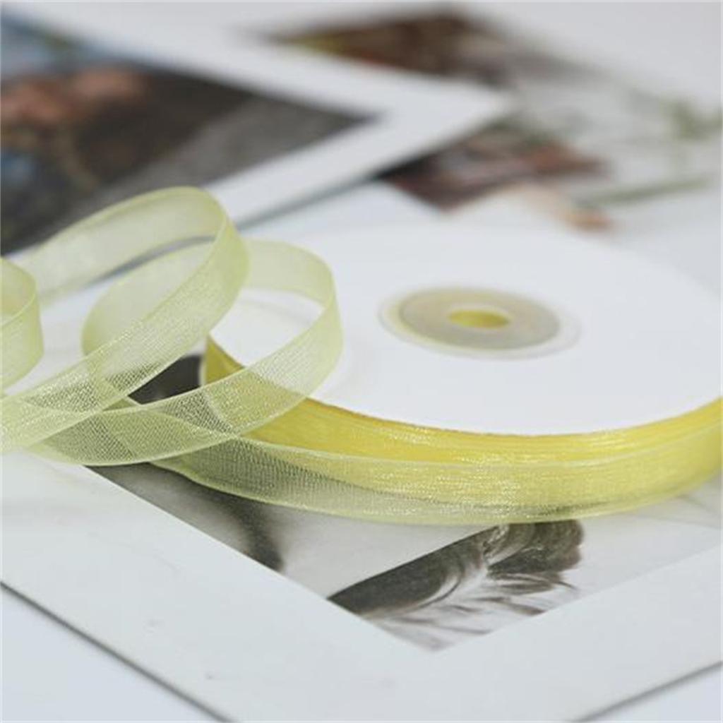 1cm Wide Transparent Ribbon Snow Yarn Ribbon Snow Textile Ribbon Silk Ribbon Ribbon Ribbon Ribbon Strip Bouquet Packaging Material