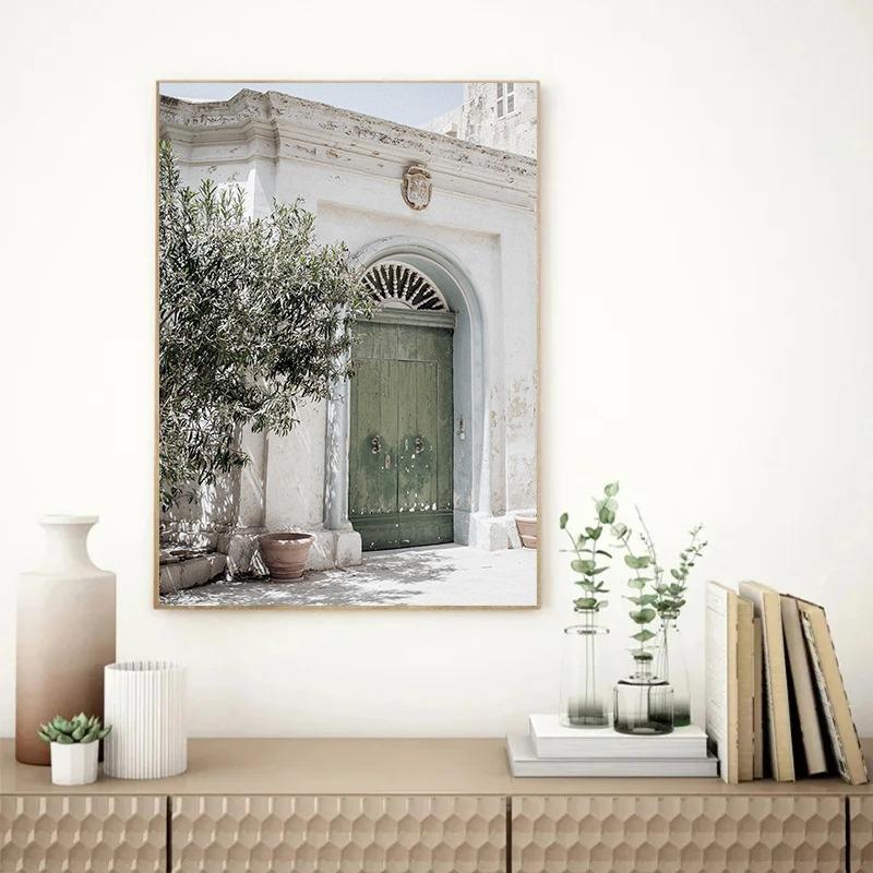 Mediterranean Italy Landscape Olive Trees Countryside Tourism Natural Scenery Posters Canvas Painting Wall Picture Home Decor