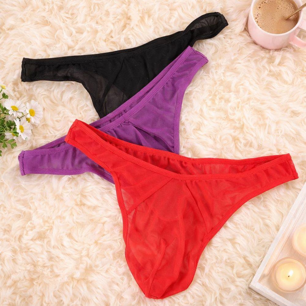 Temptation Underwear Low Waist Thong Network Ultra-thin Transparent