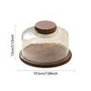 Cake Stand with Dome Lid Display Stand Container Multifunctional Decorative Decorating Wood Cake Plate for Baking Gifts Party