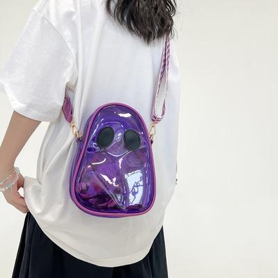 Sommer durchsichtig kleine Tasche Damen 2025 neu Crossbody Jelly Tasche eine Schulter lustig kleine quadratische Tasche