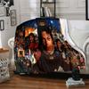 1pc Michael Jacksons Versatile Looks Flannel Blanket,Ultra Soft Warm Plush Throw for Home Bedroom Bed Sofa Cover Camping Picnic Gift Y72413