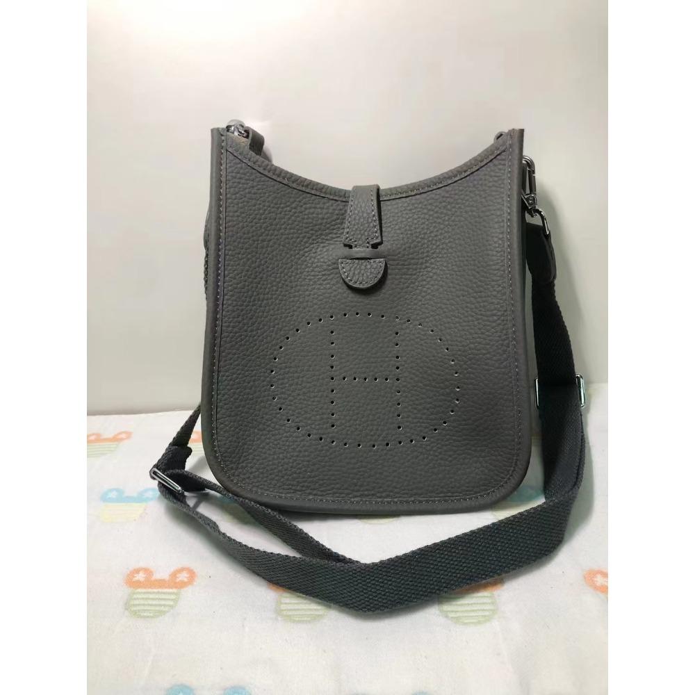 

Нова модна сумка жіноча з верхнього шару коров ячої шкіри, з вирізами, модна, повсякденна, одноплечова, крос-боді Mini 17cm темно-сірий