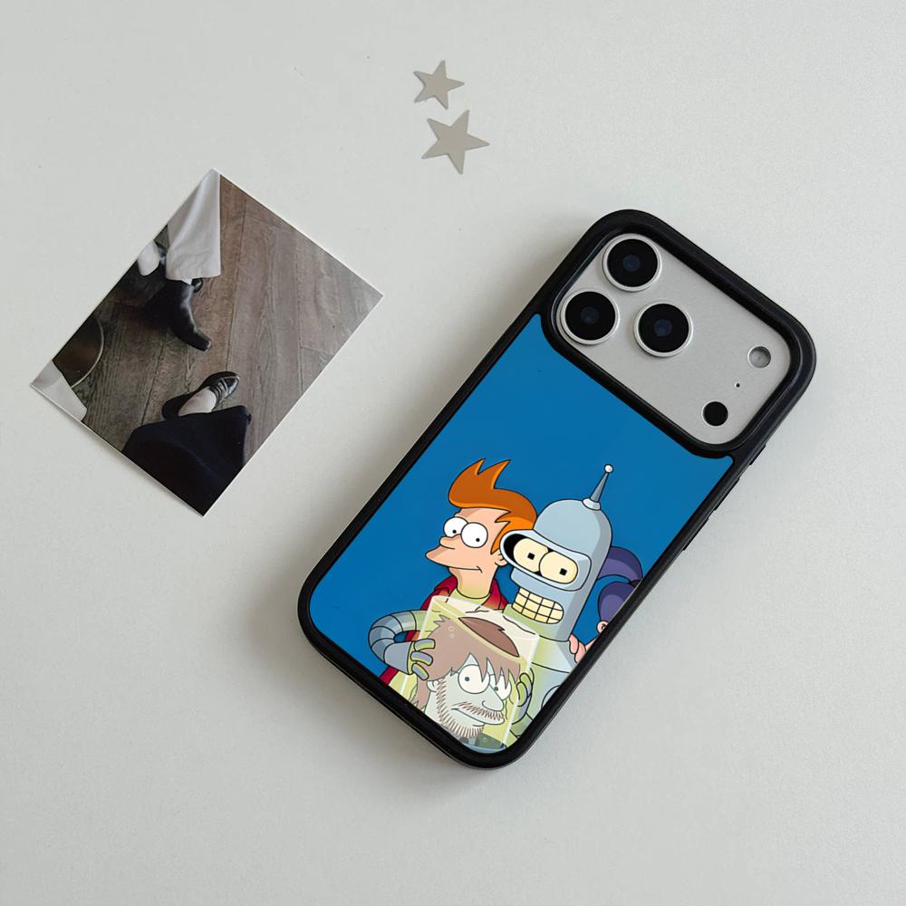 F-Futurama Anime B-Bender Phone Case For IPhone 17 Air 16 15 14 Plus 13 12 11 Pro Max Dual Tone Hard PC Fashion Protective Cove