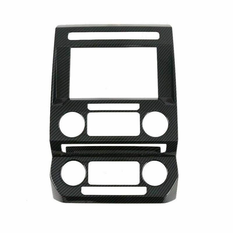 ABS Carbon Fiber Inner Navigation Frame Cover Trim For Ford Raptor 2015- Carbon Fiber