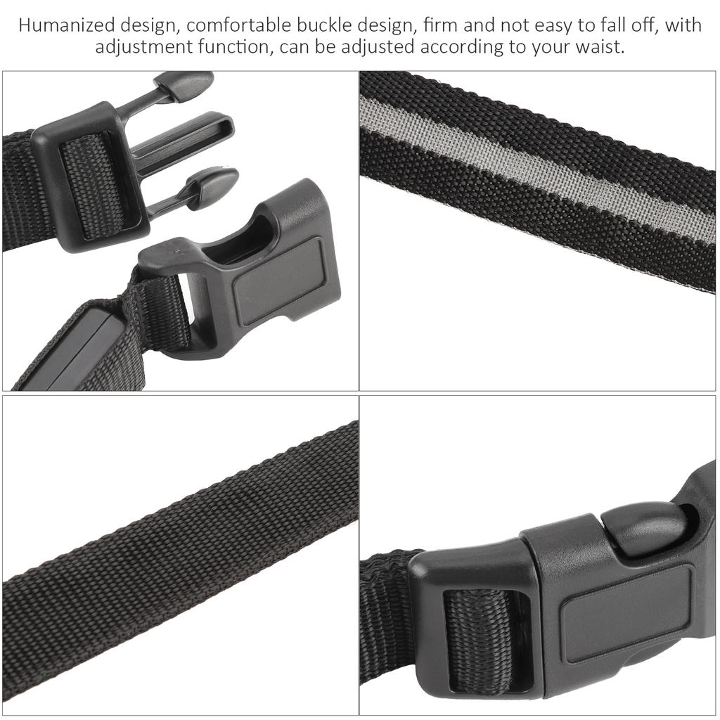 7 Farben Polyester LED Reflektierender Gürtel Leuchtendes Taillenband für Nachtradfahren Klettern