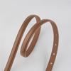 French Simple Oval Button Genuine Leather Belt for Women with Versatile Dress Trouser Leather Decorative Belt for Women