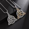 Norse Runes Celtic Knot Pendant: Stainless Steel Necklace for Men - Scandinavian Punk Gift