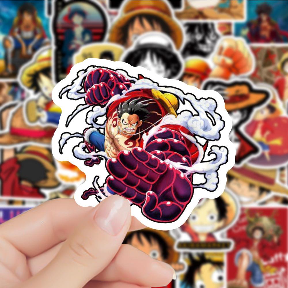 10/30/50pcs Cartoon Anime ONE PIECE Luffy Stickers Cool Graffiti Decals Phone Water Bottle Stationery Waterproof Sticker Packing