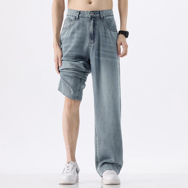 Jeans Men's Loose Straight Summer Thin Cool Trousers