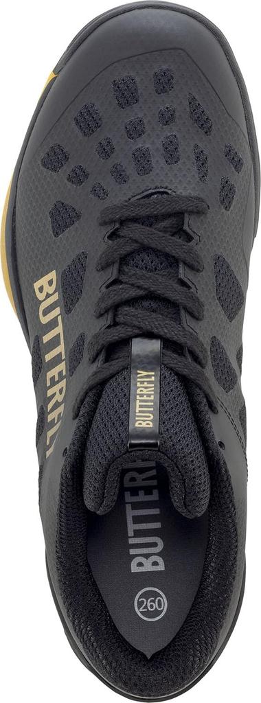 Butterfly Scarpe da Tennistavolo Lezoline Revalis High Stealth Taglia 93710 [Butterfly] - Traspiranti, Ammortizzate, Grip, Anti-Torsione, Nero, 27.0