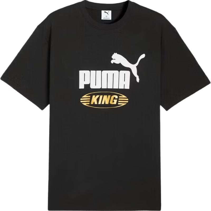 Puma Unisex Retro Loose Fit Cotton Logo T-Shirt M