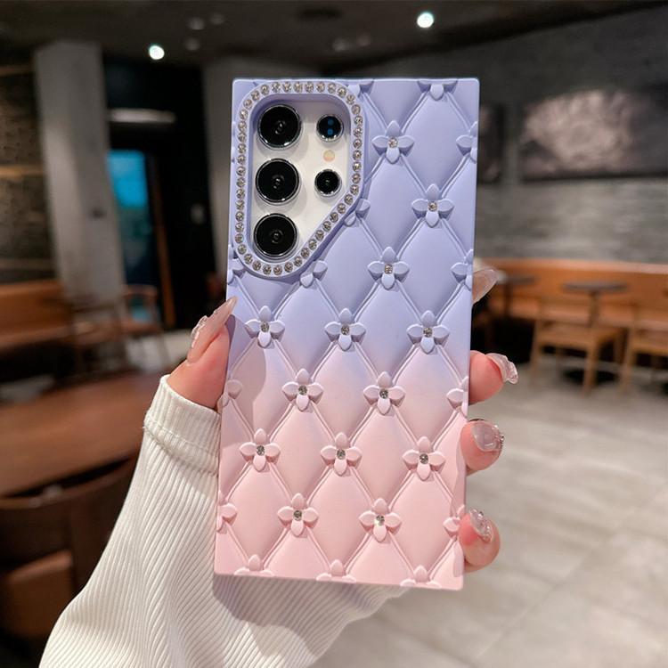 Geeignet für Samsung S25 Ultra Handyhülle Kleine Duftende Diamant-Blumen-Spray Neue S24FE Schutzhülle