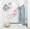 X-Shaped Micro Fiber Floor Cleaning Mop Hand-Free Wash Self Wringing Flat Mop 360 Degree Dry/Wet Mop for Home Kitchen Hardwood