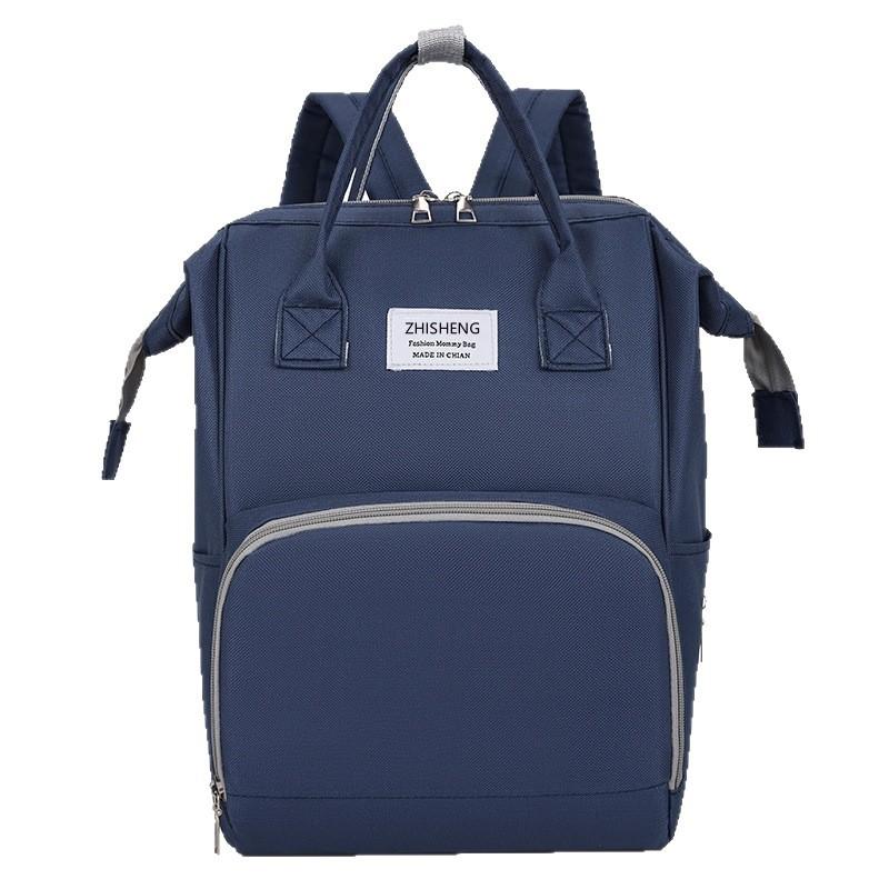 Schoolbag Mommy bag Solid color Simple large capacity Mom backpack Going out Baby bottle Diaper storage bag Maternity bag