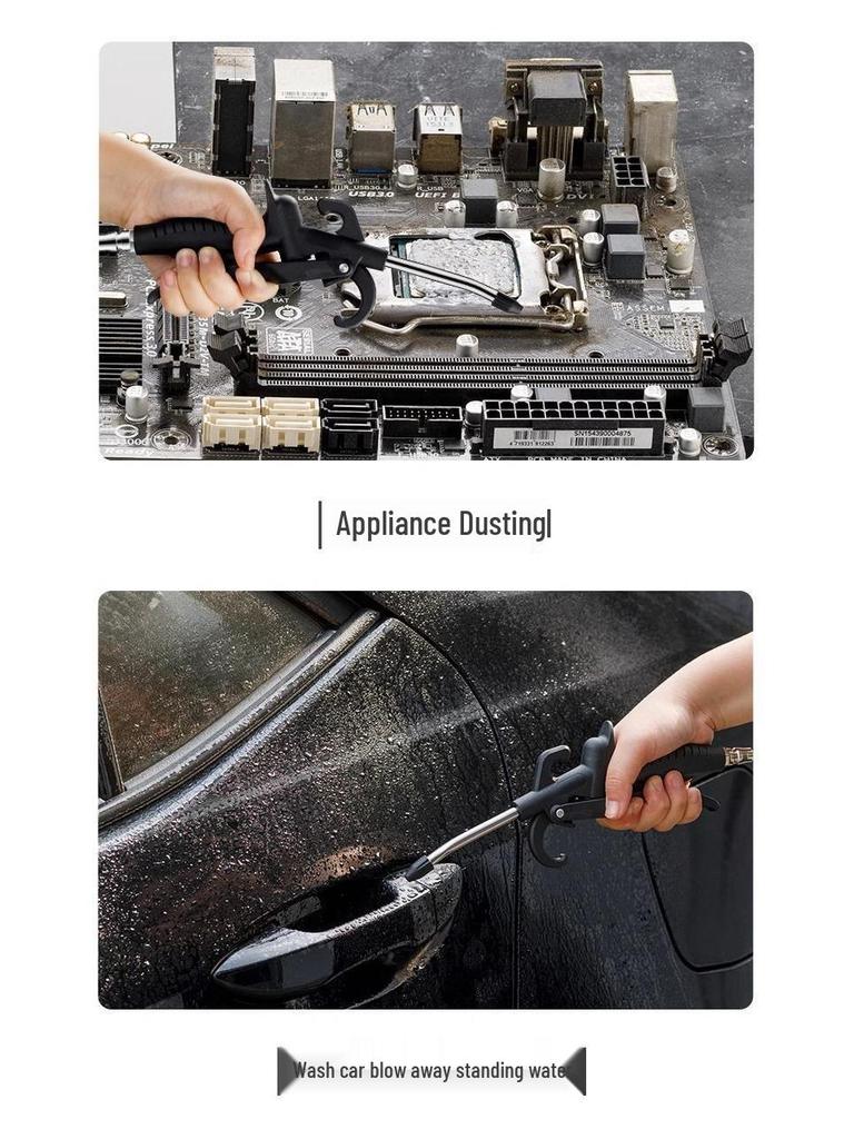 Heavy-Duty, Drop-Resistant High-Pressure Nylon Blow Gun for Auto Repair and Factory Cleaning