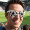 Stylish Decorative Glasses Frame Lightweight Football Sunglasses Soccer Sunglasses  Sports Event