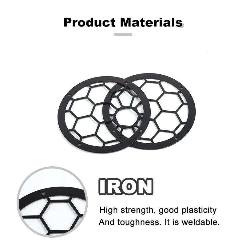 Decorazione della copertura del fendinebbia anteriore dell'auto Decorazione della protezione del fendinebbia per Suzuki Jimny 2019-2023 Accessori in metallo, 2 pezzi(Nero)