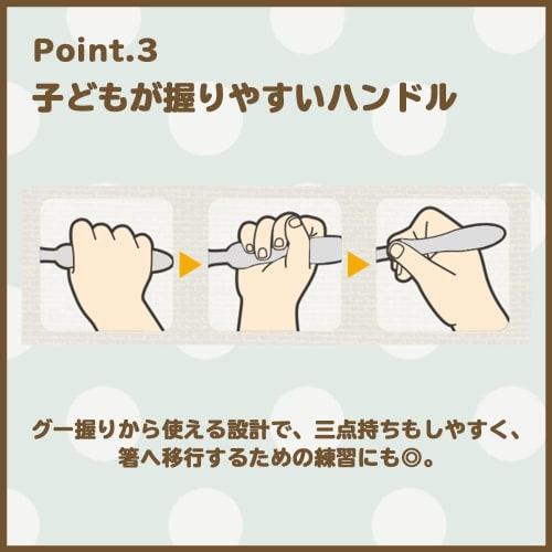 EDISONmama Collaboration Spoon/Fork Flat: Maruku Paju (Official) Children's Spoon, All Stainless Steel, Easy To Clean, Easy To Grip, Lightweight, Dish