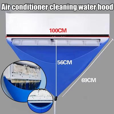 Split Air Conditioner Cleaning Kit Wall-Mounted AC Wash Bag with Drain Pipe Waterproof Dust Cover Household Tools