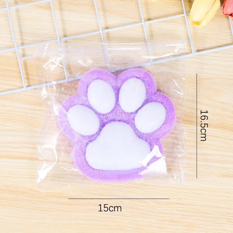 High Quality 400G Super Big Handmade Super Soft Silicone  Flocking Cat'S Paw Relieve Stress And Release Toys