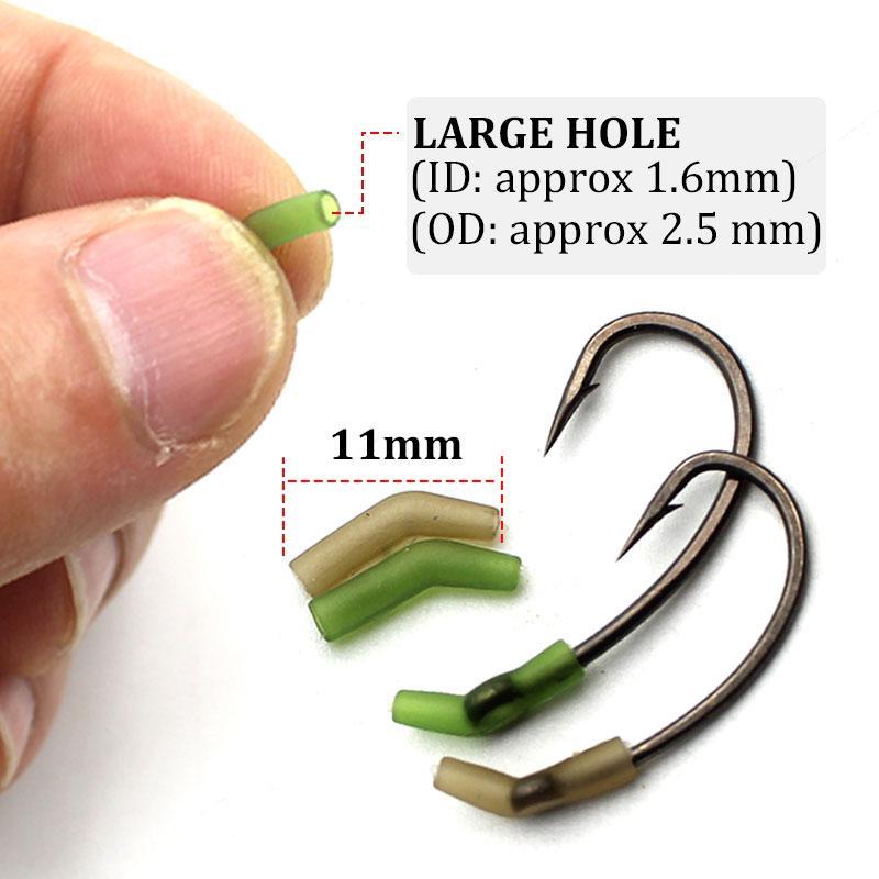 30pcs Carp Fishing Accessories Anti Tangle Sleeves Line Aligner Tube For Feeder Carp Fishing Rig Hair Ronnie Rig Tackle