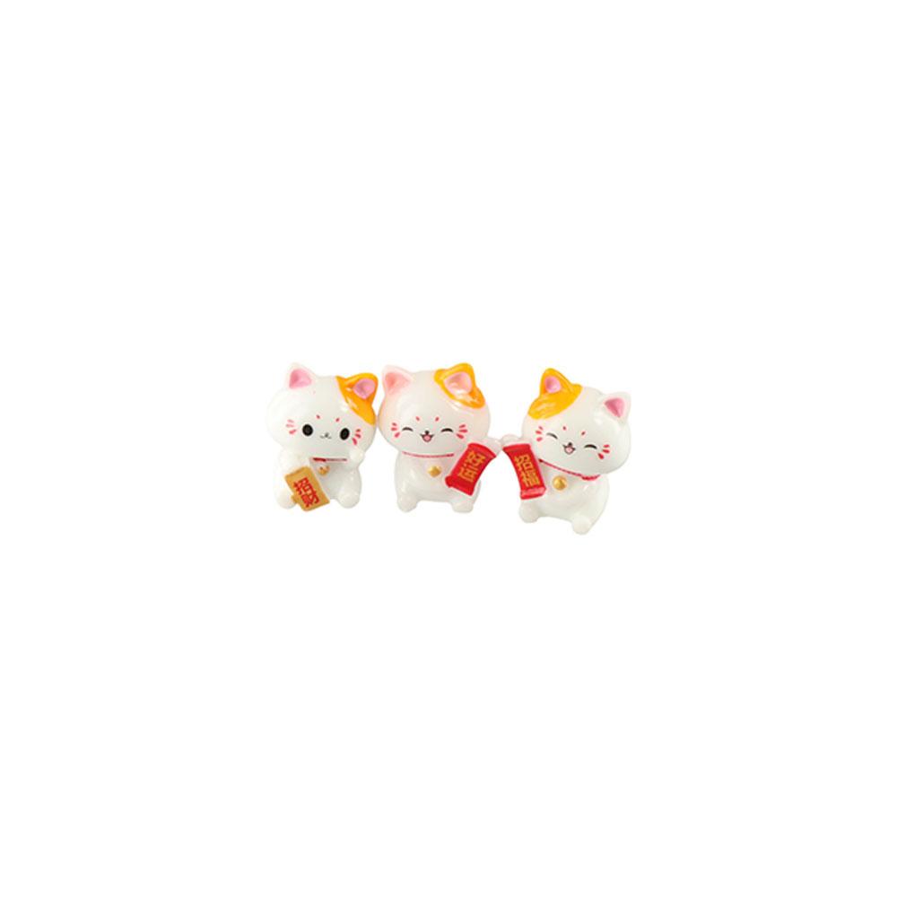 Cute Lucky Cat Car Ornaments Realistic Cat Micro Landscape Ornament  Garden Landscape
