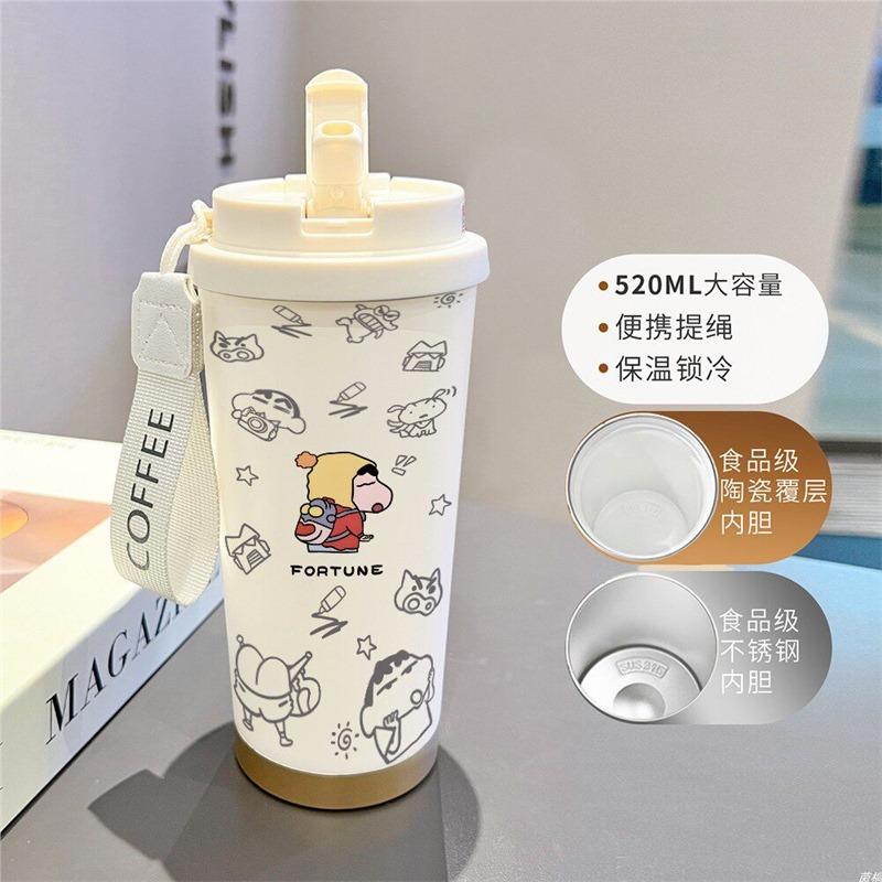Cartoon Xiaoxin Thermos Cup 111 Stainless Steel Student High Value Office Coffee Cup Large Capacity Water Cup