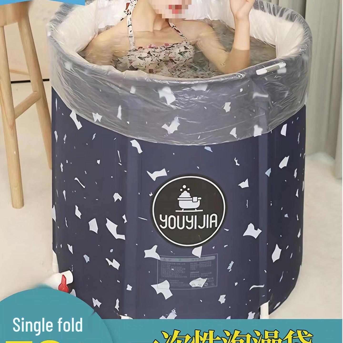 

Thickened Disposable Plastic Bath Bag for Children s Round Bathtub 25 pcs for 80*80 cm round barrel