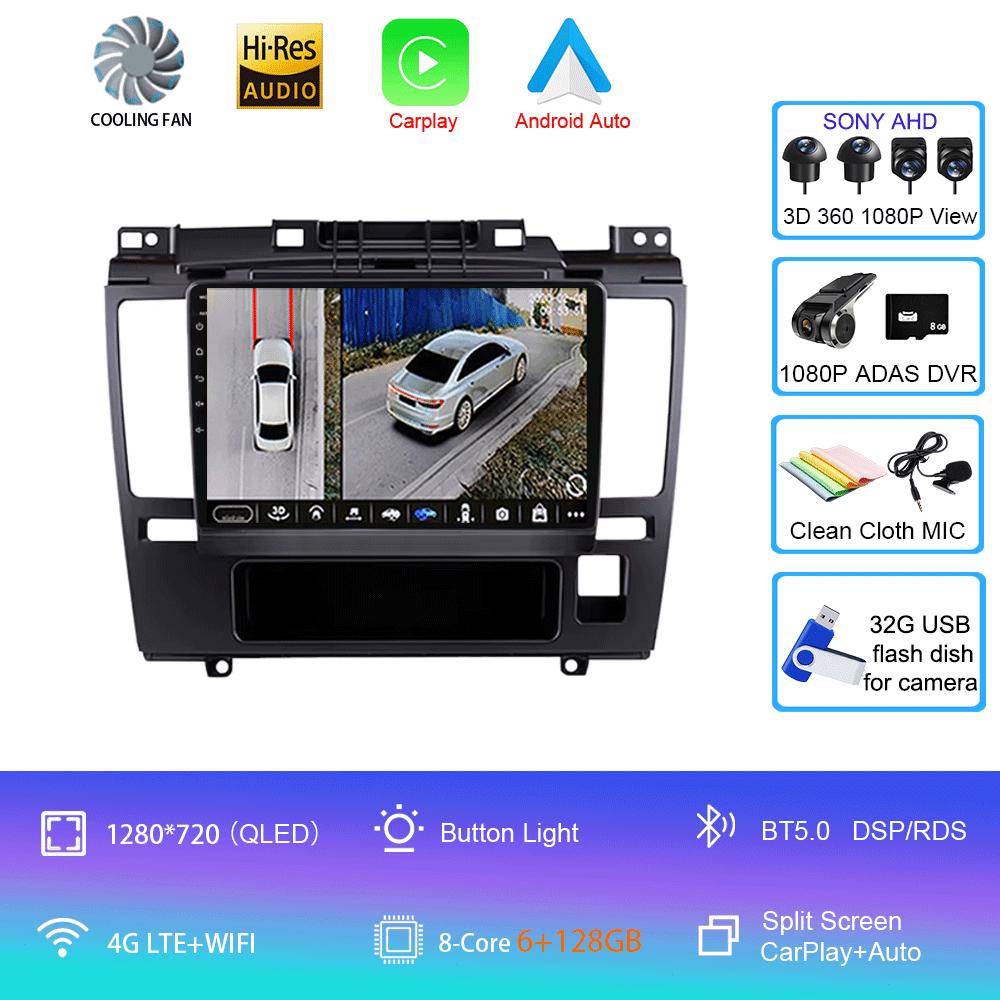 Android 14 Car Radio For Nissan Tiida 2005-2010 Multimedia Video Player Stereo GPS Navigation Carplay Andorid Auto 5G WIFI DSP