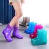 No lining quick-drying rain shoes women's short non-slip water shoes outer wear short rain shoes adult no mesh rain boots rubber shoes