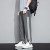 Pantaloni sportivi da uomo oversize sottili con tre strisce, elastici, ad asciugatura rapida, pantaloni casual, taglia 8XL, 50-135 kg