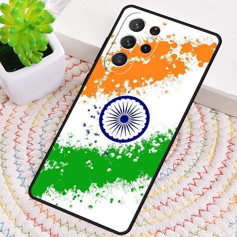 India Indian Flag Silicone Phone Case For Samsung Galaxy Note 10 Pro S26 S25 S24 S23 S22 S21 Plus S25Ultra Capa Cover
